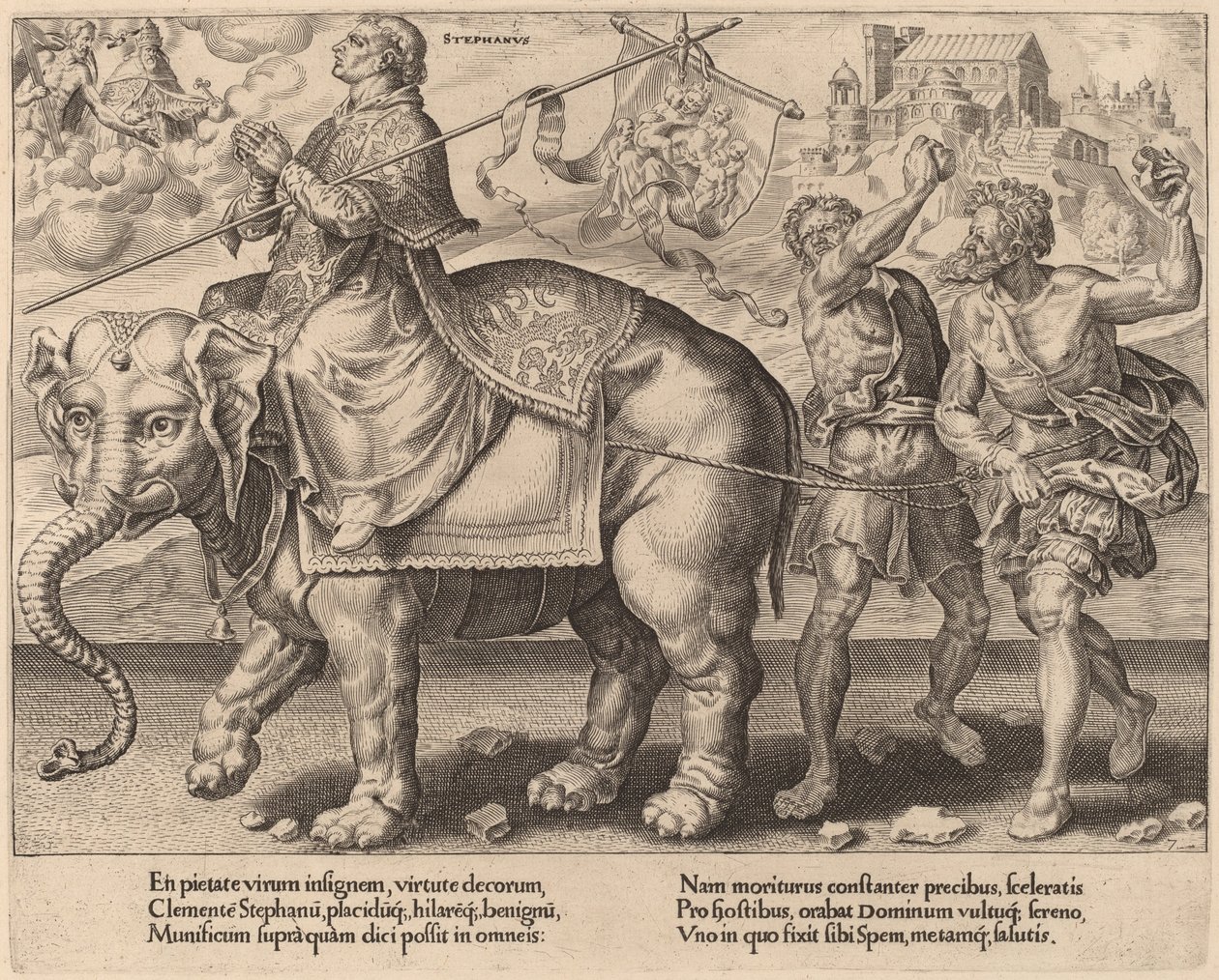Le Triomphe de Saint Étienne - Dirck Volckertz Coornhert after Maerten van Heemskerck