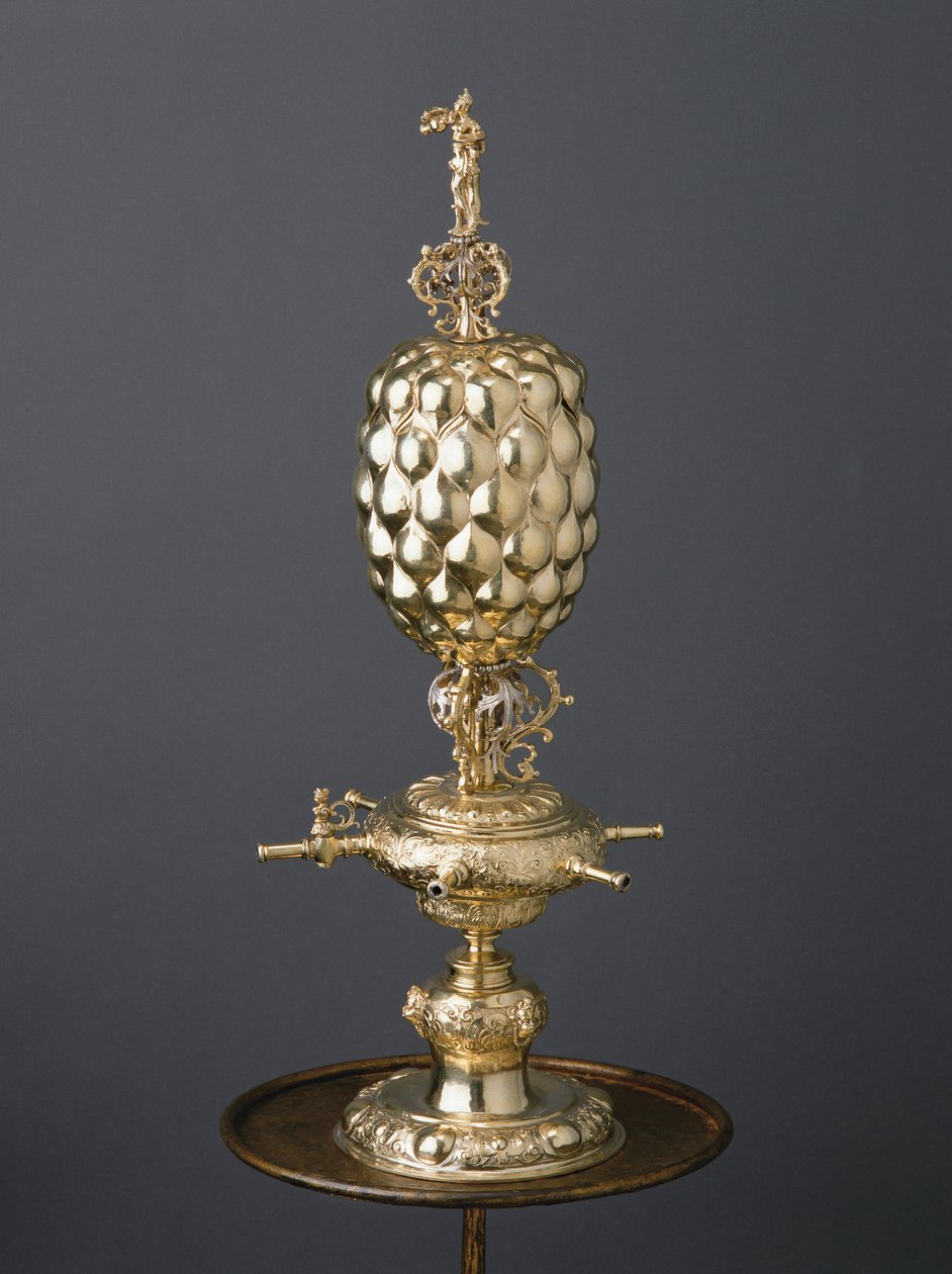 Gobelet à boire à mécanisme partiellement doré, vers 1630 - Dirich Utermarke