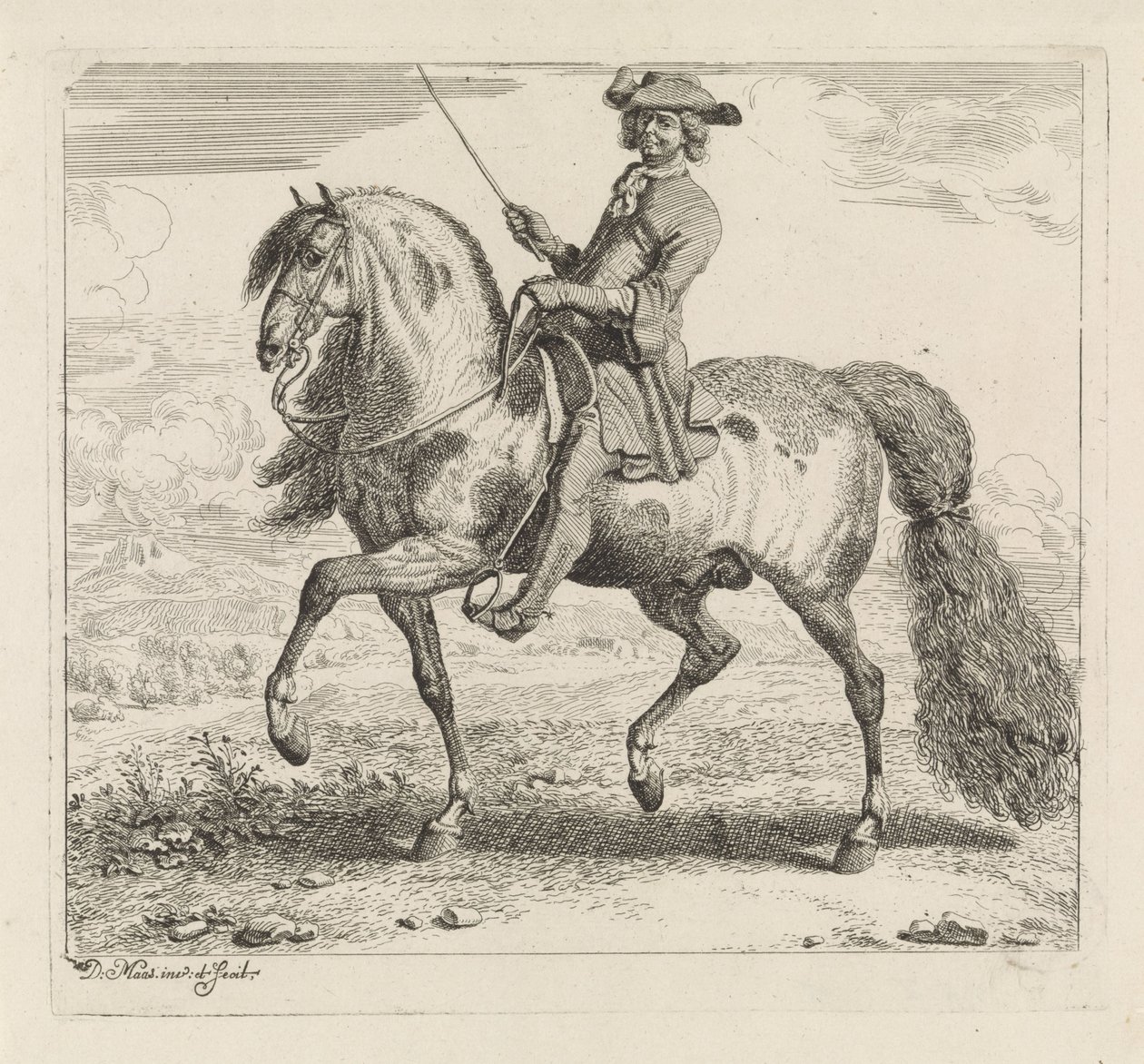 Cavalier vers la gauche - Dirk Maas