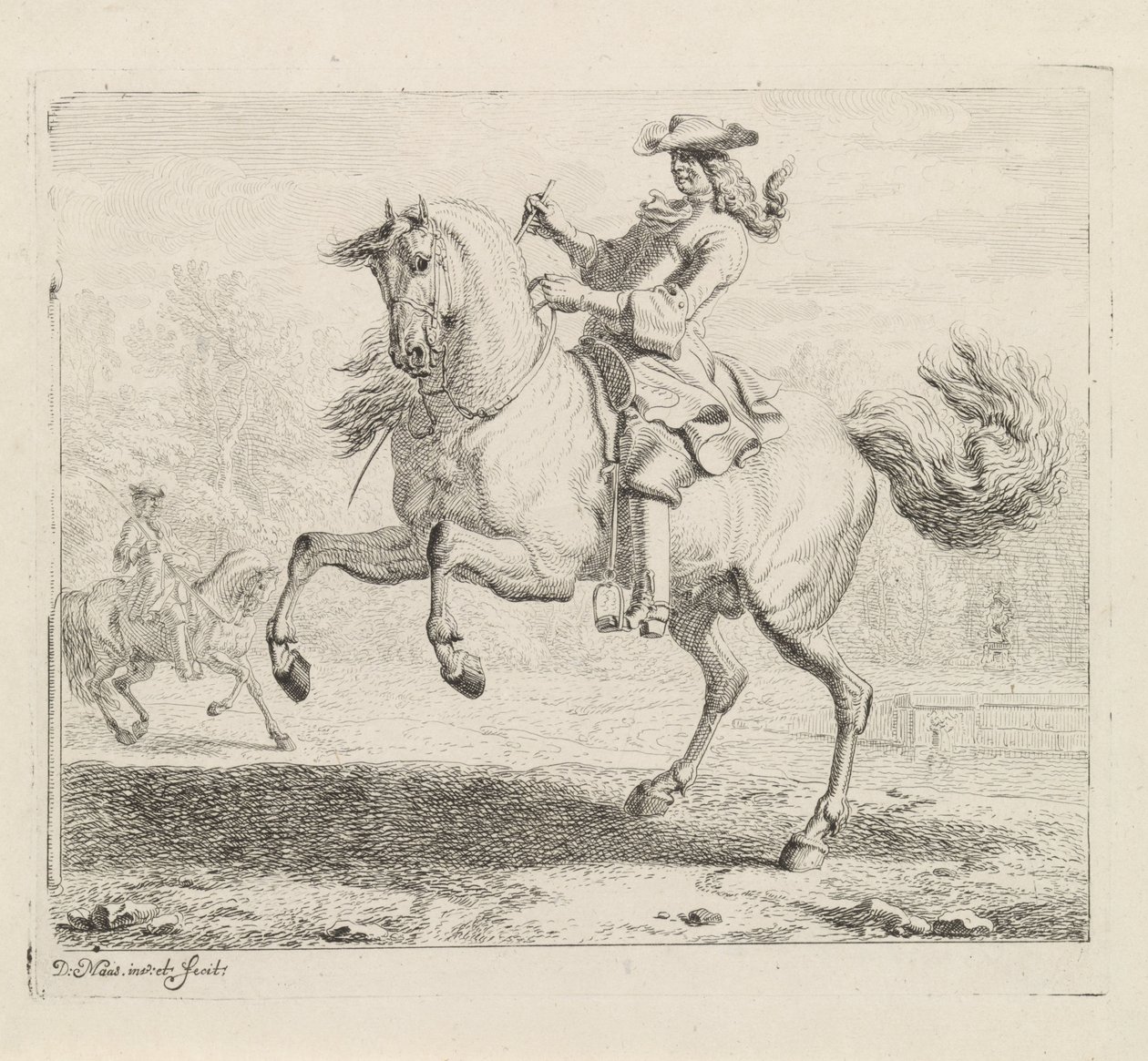 Cheval cabré avec cavalier (série Manège) - Dirk Maas
