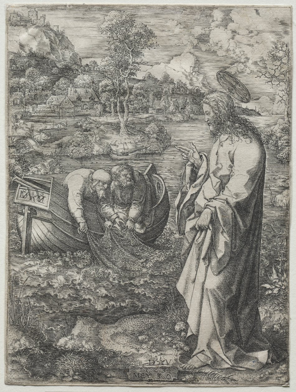 Jésus appelant Saint Pierre et Saint André, 1523 - Dirk Vellert