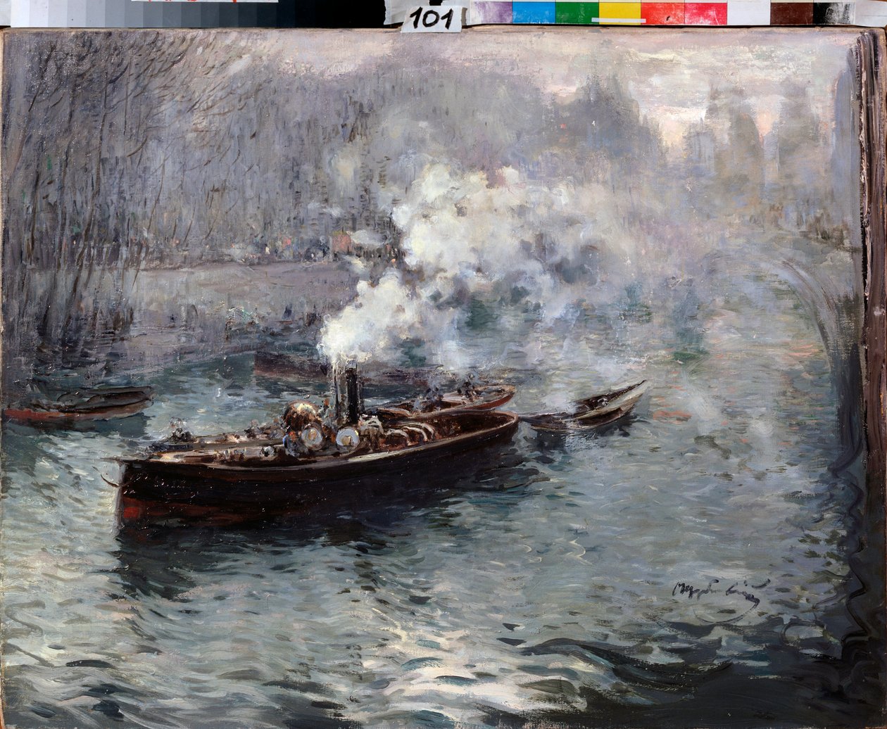 Un bateau à vapeur - Dmitri Anfimovich Shcherbinovsky