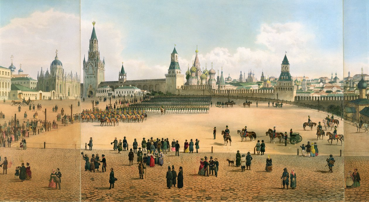 Cathédrale Saint-Basile vue du Kremlin (d