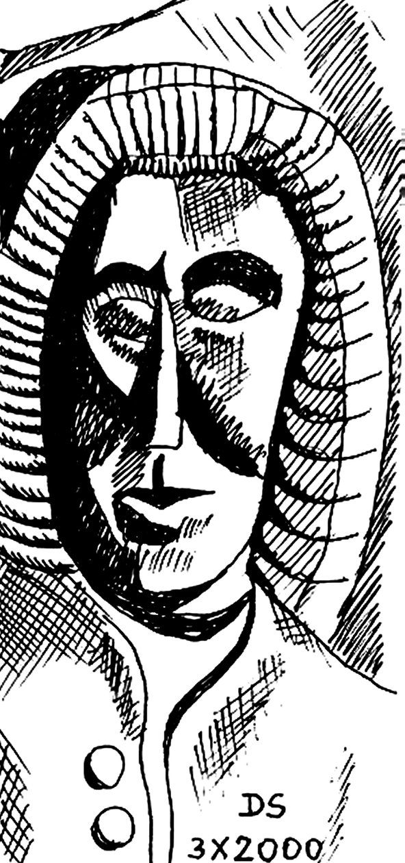 Johann Sebastian Bach - caricature du compositeur allemand - Dmitri Smirnov