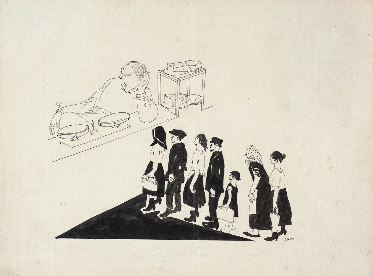 La Queue, 1920 - Dmitriy Stakhievich Moor