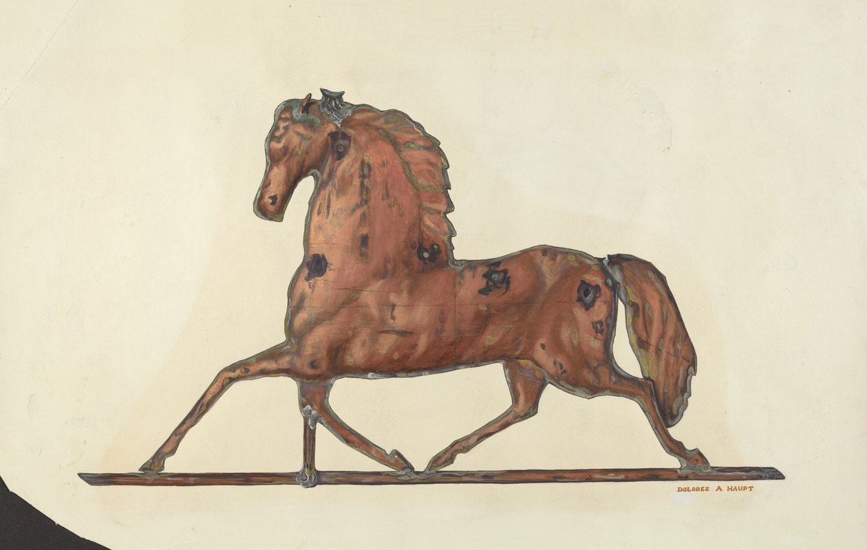 Girouette en forme de cheval - Dolores Haupt