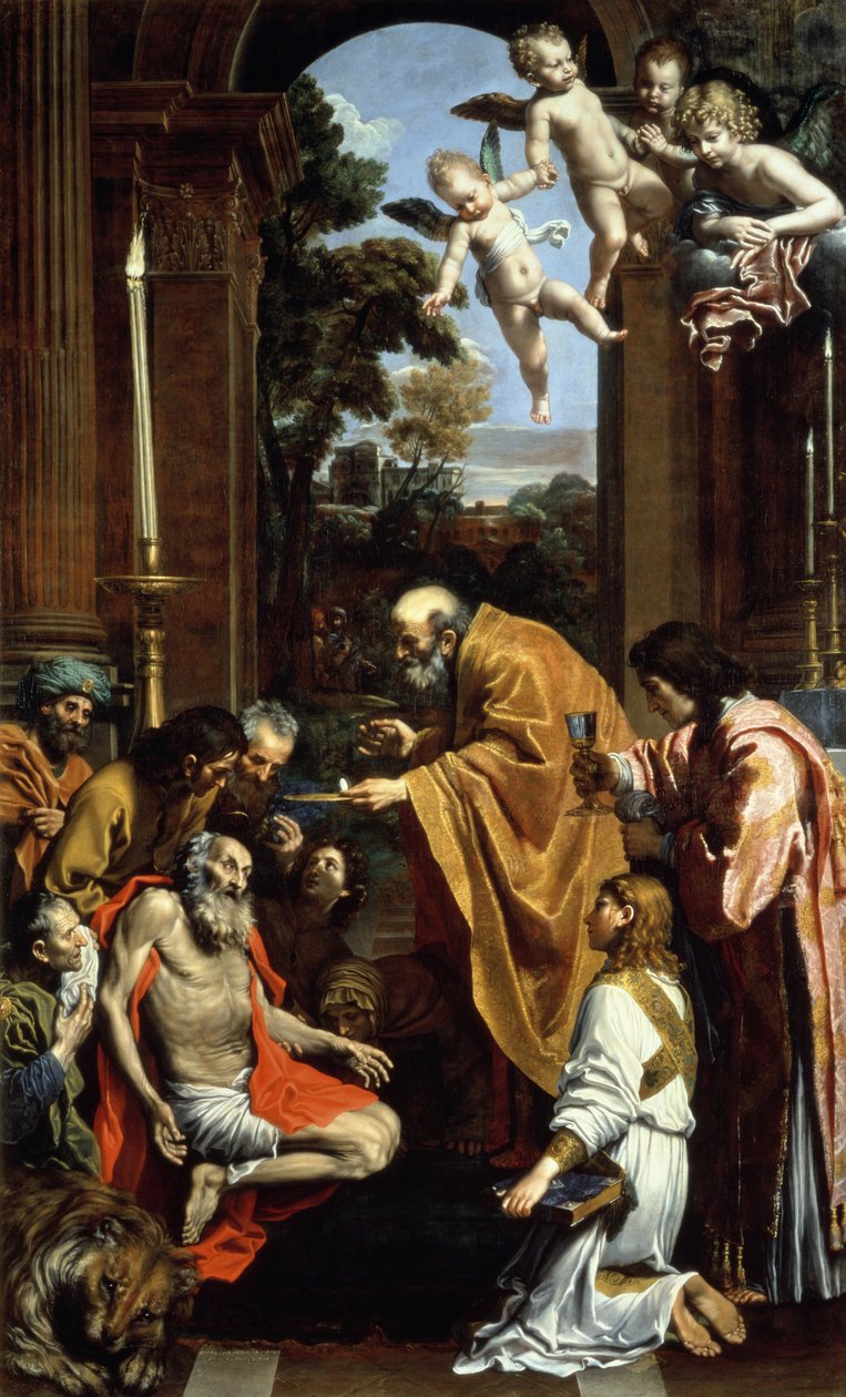 Le dernier sacrement de Saint Jérôme, 1614 - Domenichino