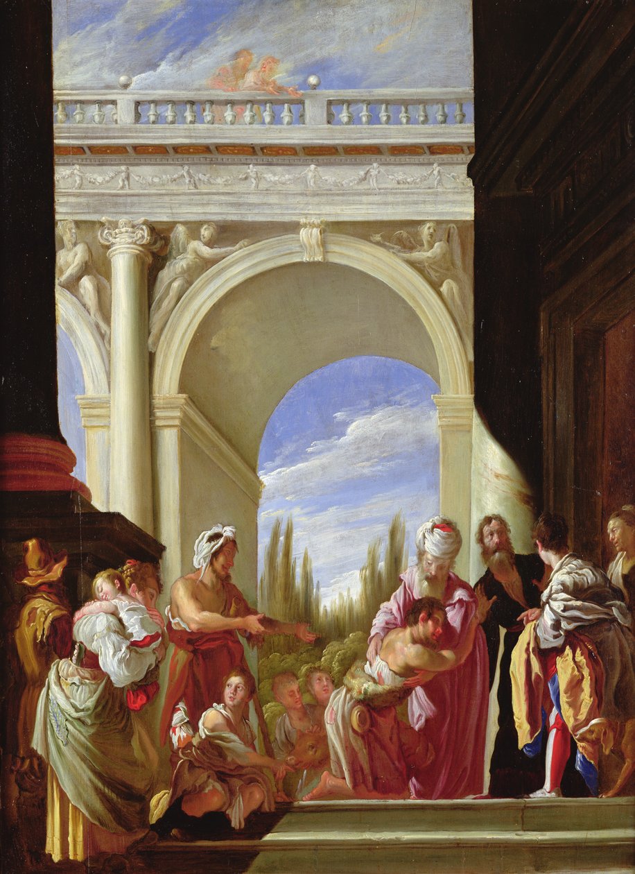La parabole du fils prodigue - Domenico Fetti or Feti
