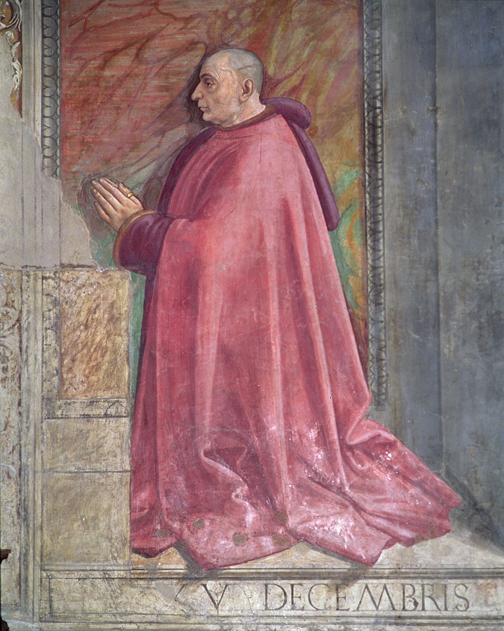 Portrait de Francesco Sassetti, du Cycle de Saint François, Chapelle Sassetti (détail) - Domenico Ghirlandaio