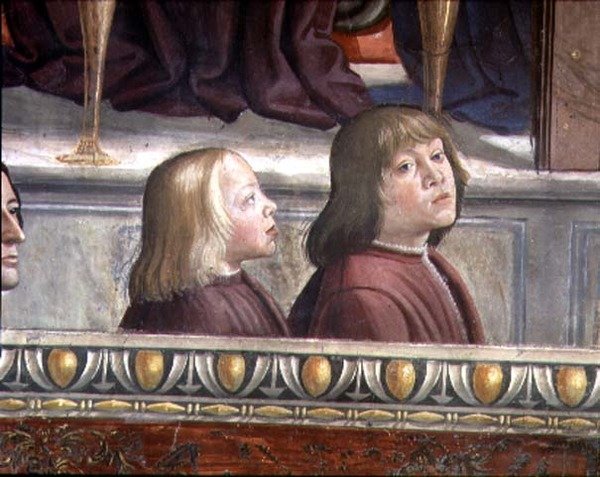 Mur central du cycle de la vie de Saint François, vers 1483 (détail) - Domenico Ghirlandaio