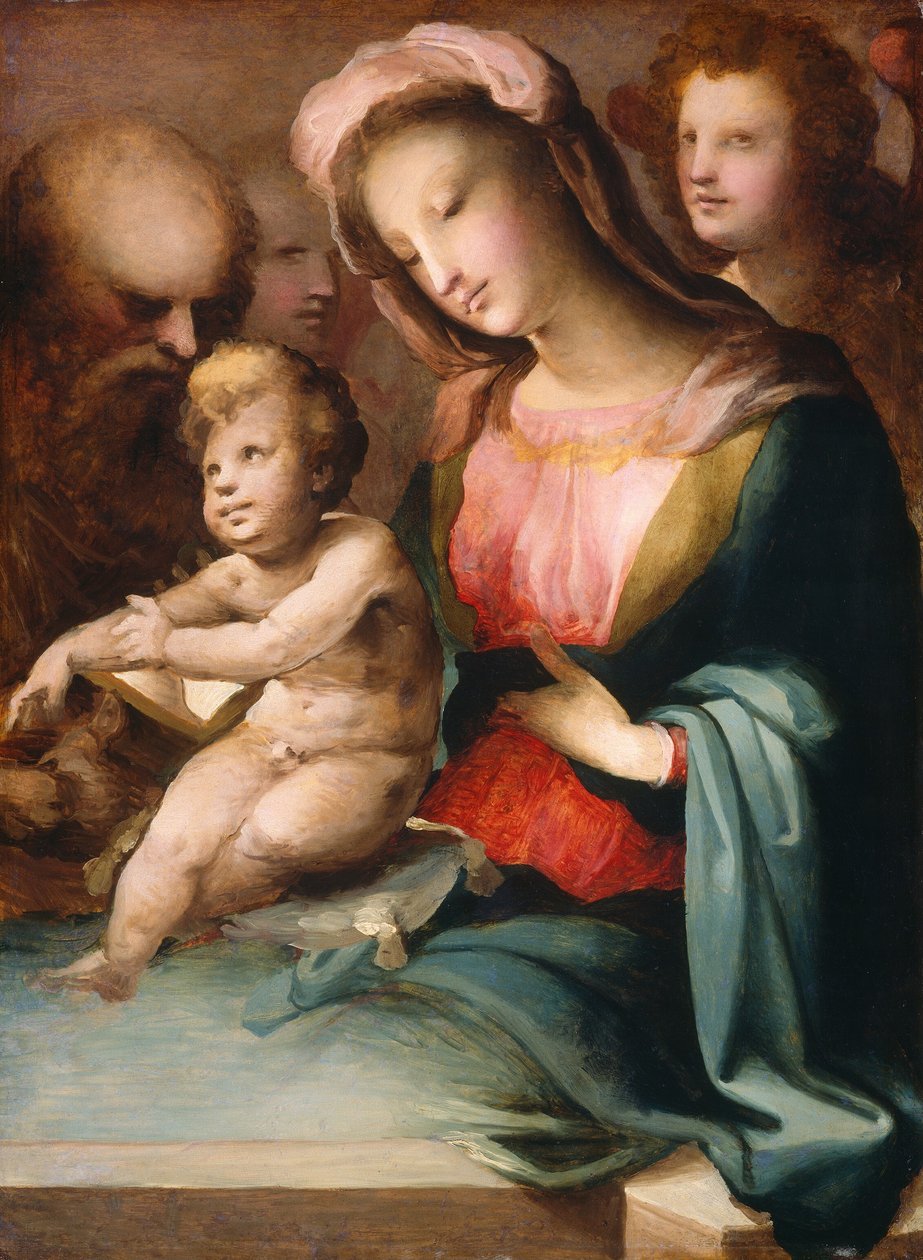 La Sainte Famille avec des anges - Domenico Beccafumi
