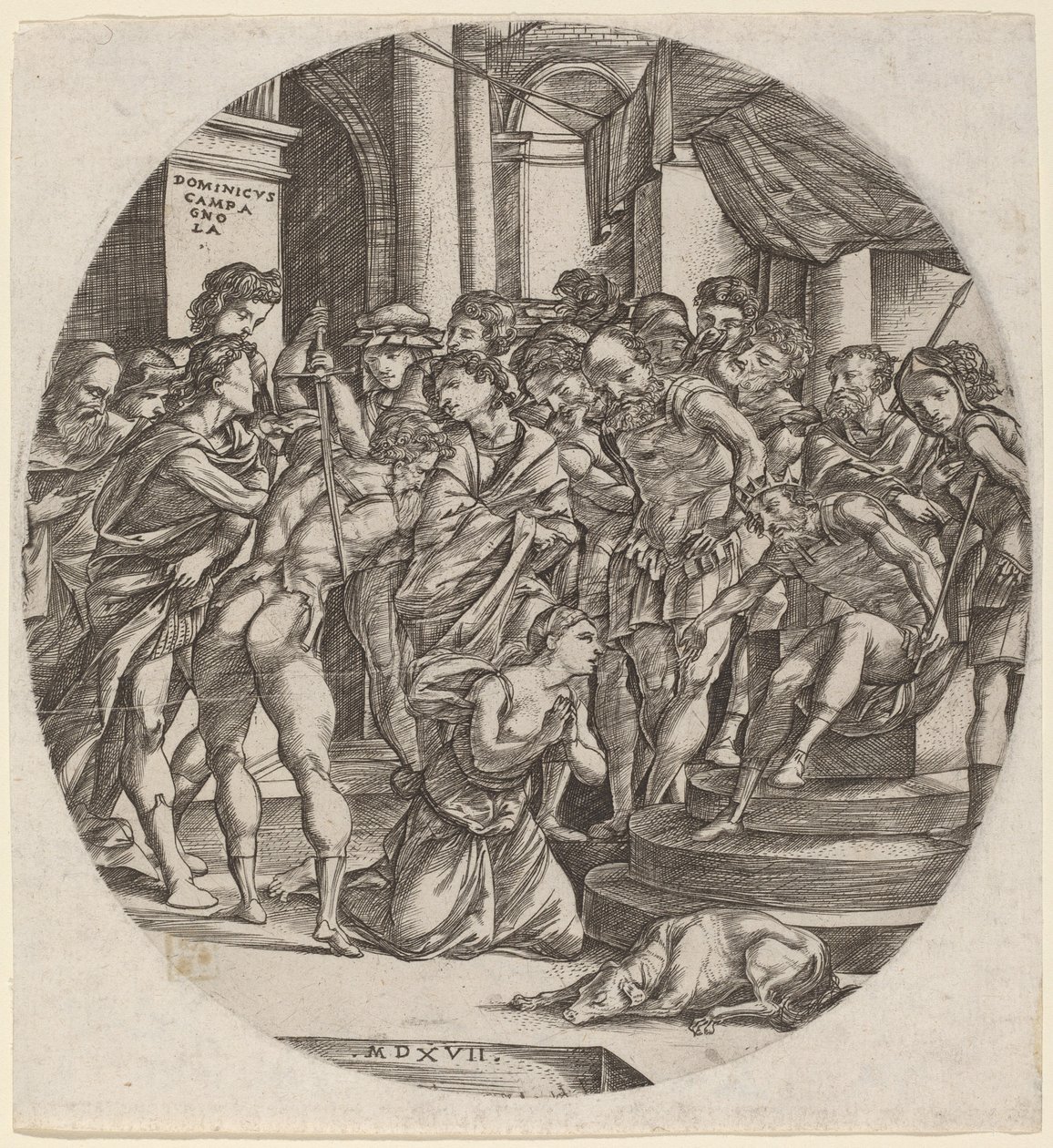 Décapitation de Sainte Catherine - Domenico Campagnola