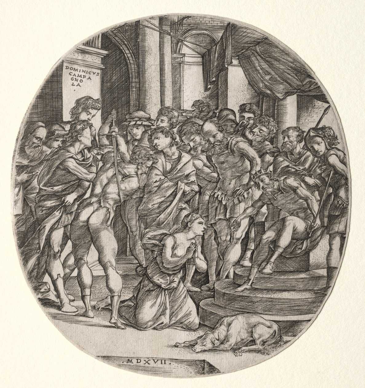 Décapitation de Sainte Catherine - Domenico Campagnola