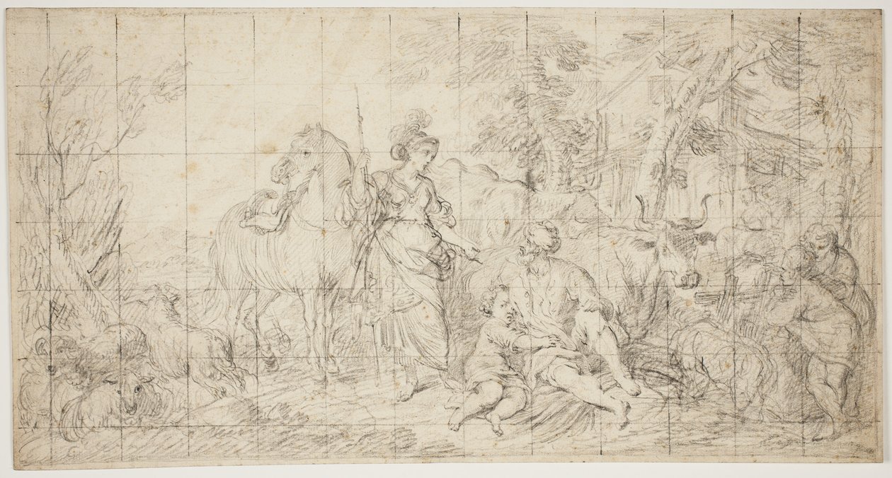 Erminia et les bergers - Domenico Corvi