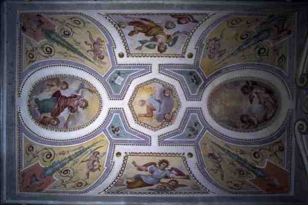 Le Père, le Fils et le Saint-Esprit avec des saints et des anges - Domenico Cresti