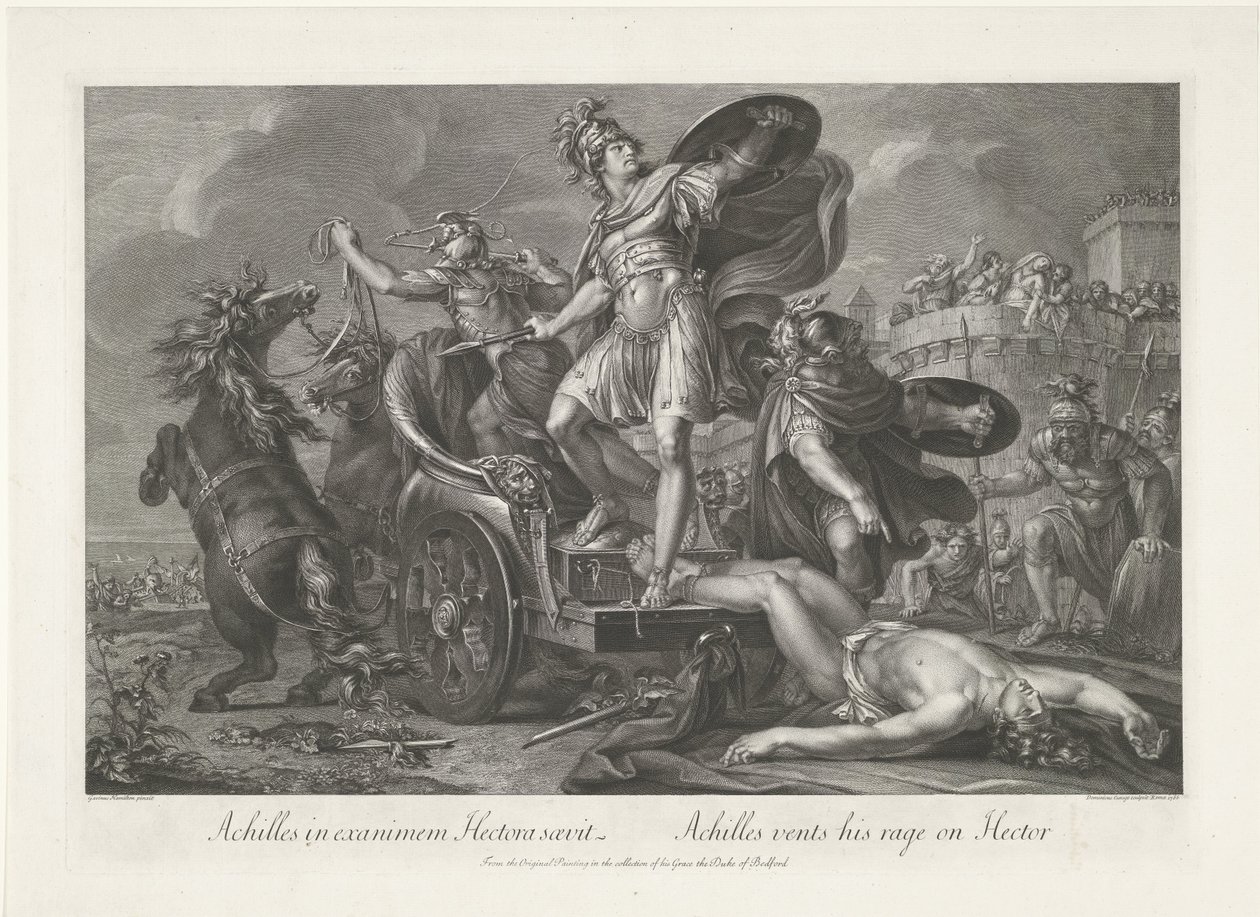 Achille traîne le corps d