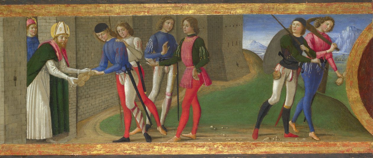 La légende des saints Justus et Clément de Volterra - Domenico Ghirlandaio