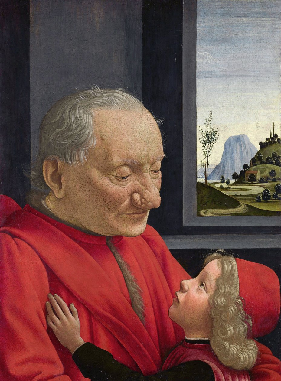Italien : Ritratto di vecchio con nipote Un vieil homme et son petit-fils - Domenico Ghirlandaio