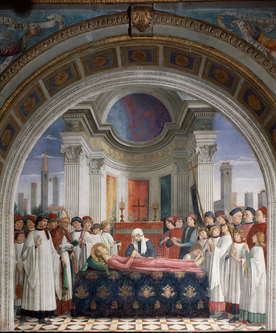 Les funérailles de Sainte Fina - Domenico Ghirlandaio