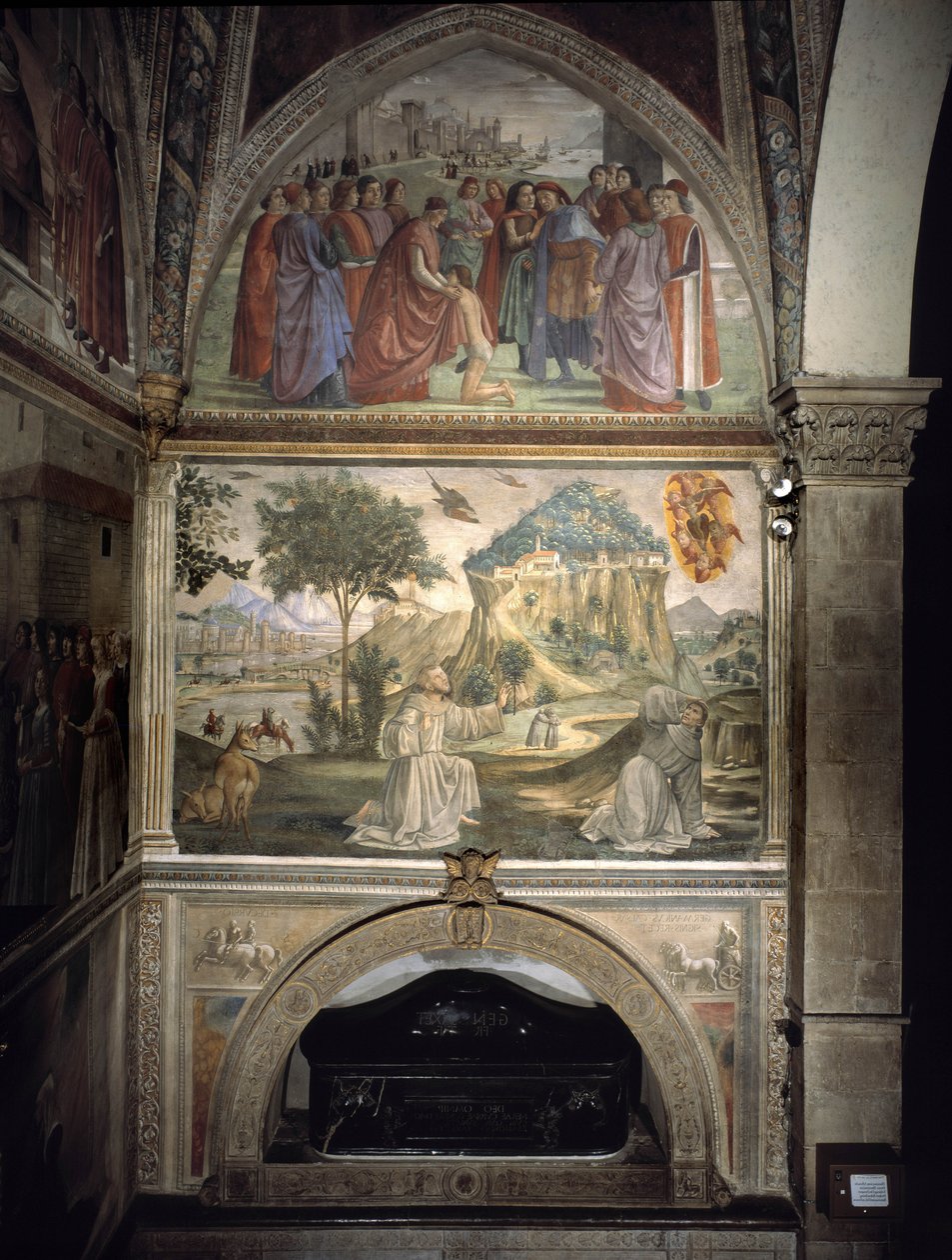 Funérailles de Saint François - Domenico Ghirlandaio