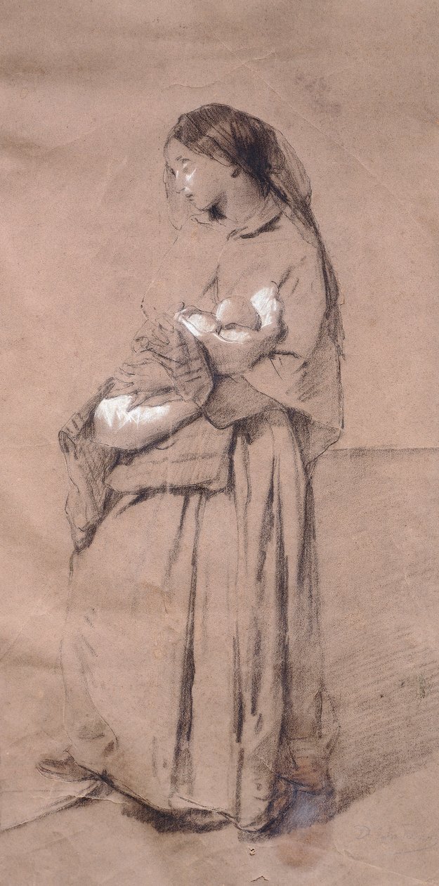 Mère abandonnée - Domenico Induno