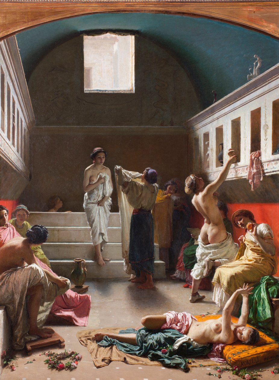 Les bains de Pompéi - Domenico Morelli