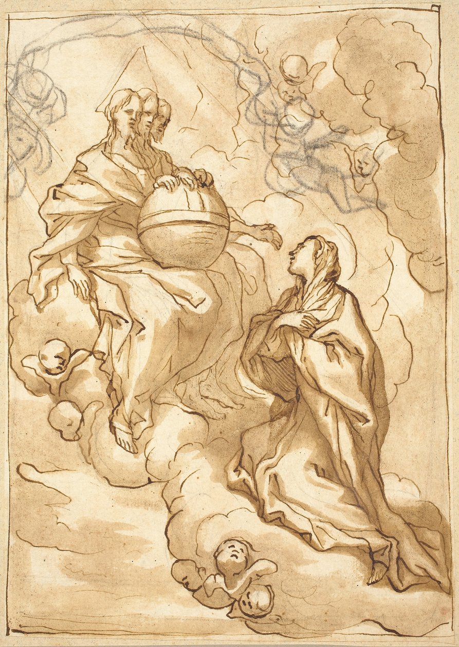 Vision de la Trinité de la Bienheureuse Maria Vittoria Fornari - Domenico Piola