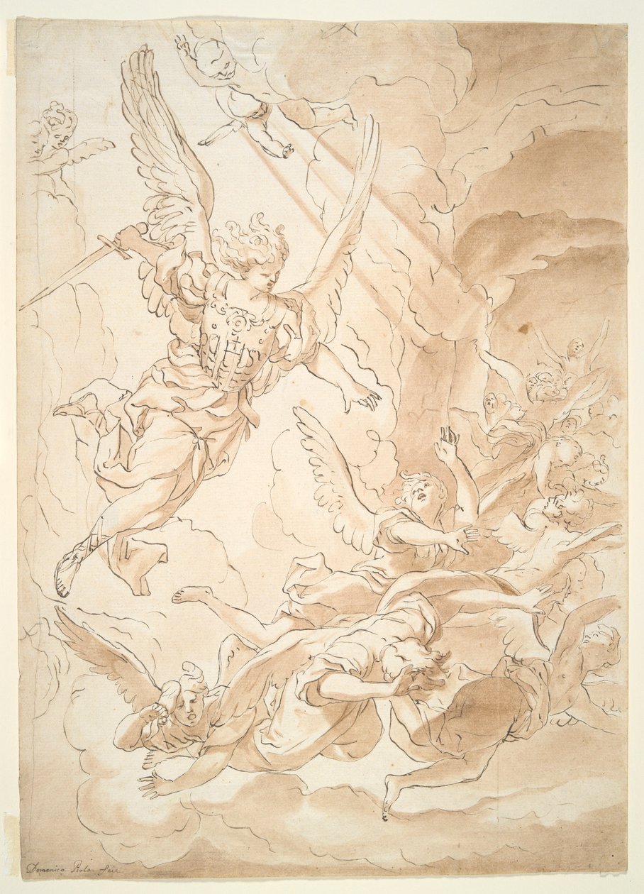 Chute des anges rebelles - Domenico Piola