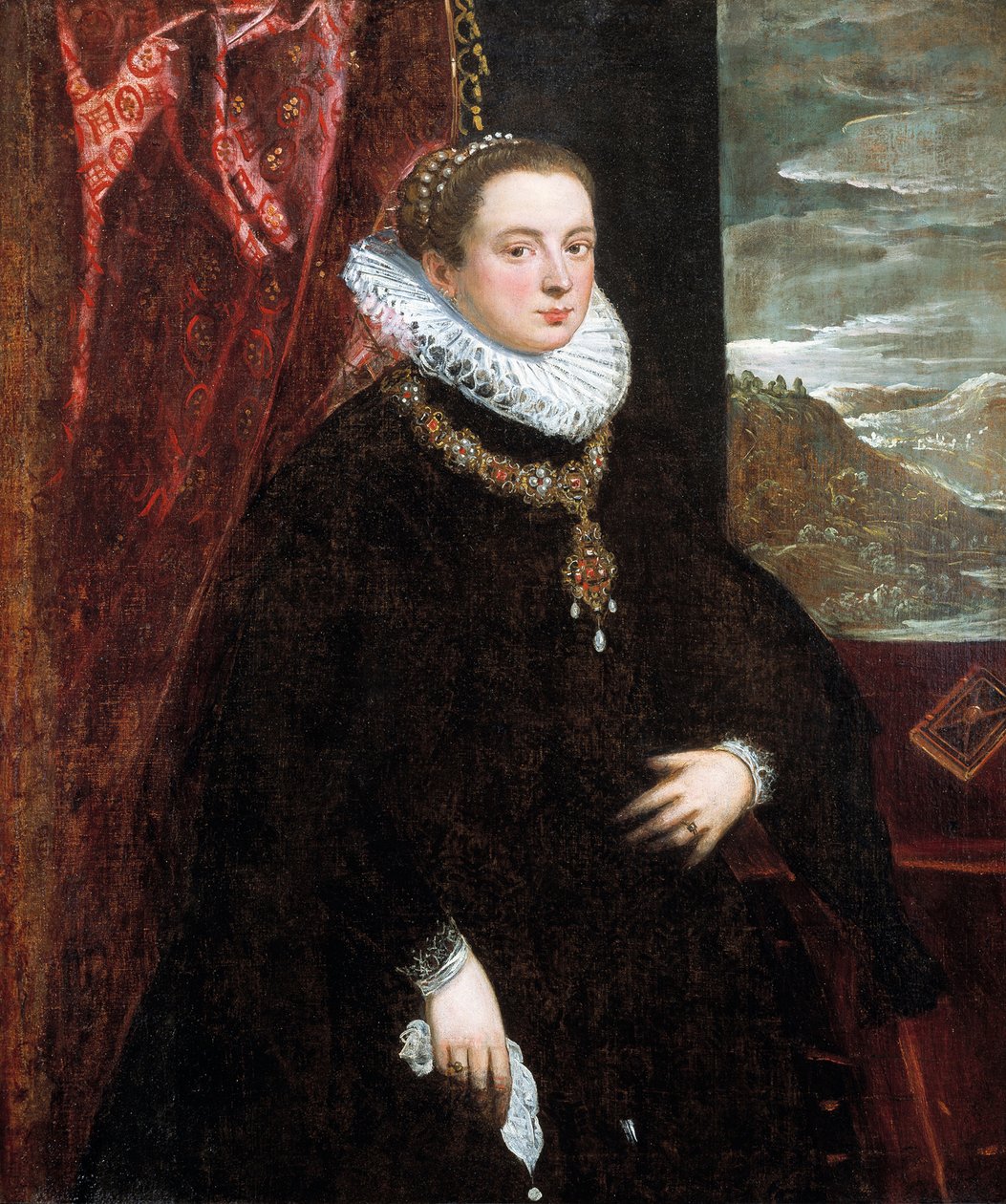 Dame en noir, années 1560 - Domenico Robusti Tintoretto
