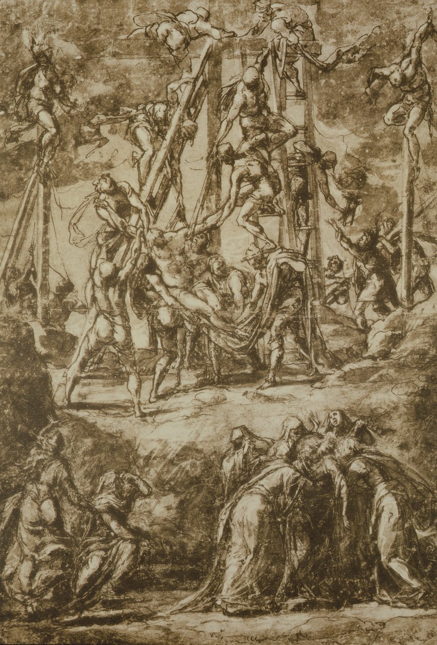 Étude pour la Déposition - Domenico Robusti Tintoretto