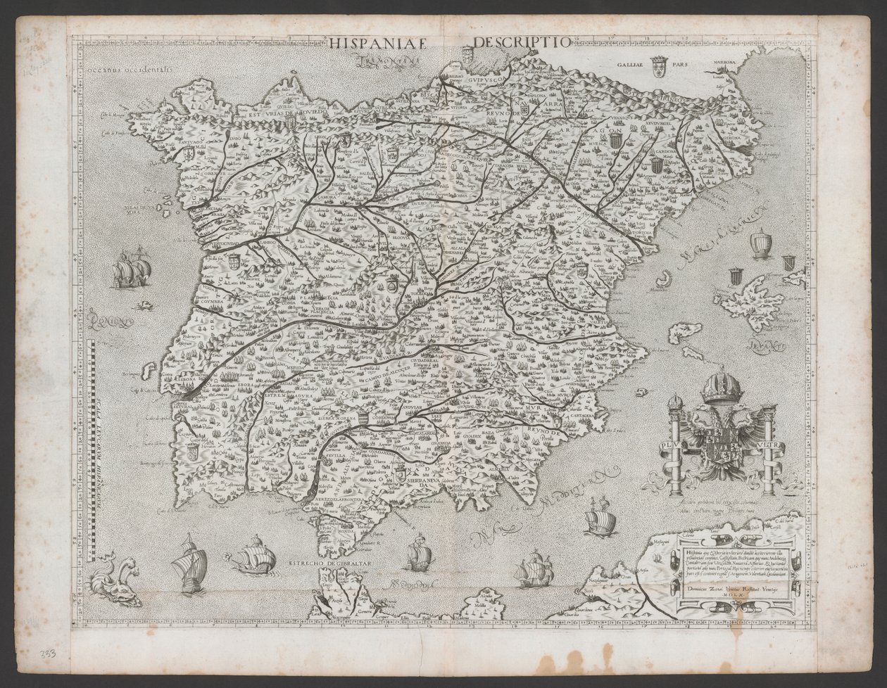 Hispaniae Descriptio de Domenico Zenoi (1560) - Domenico Zenoi