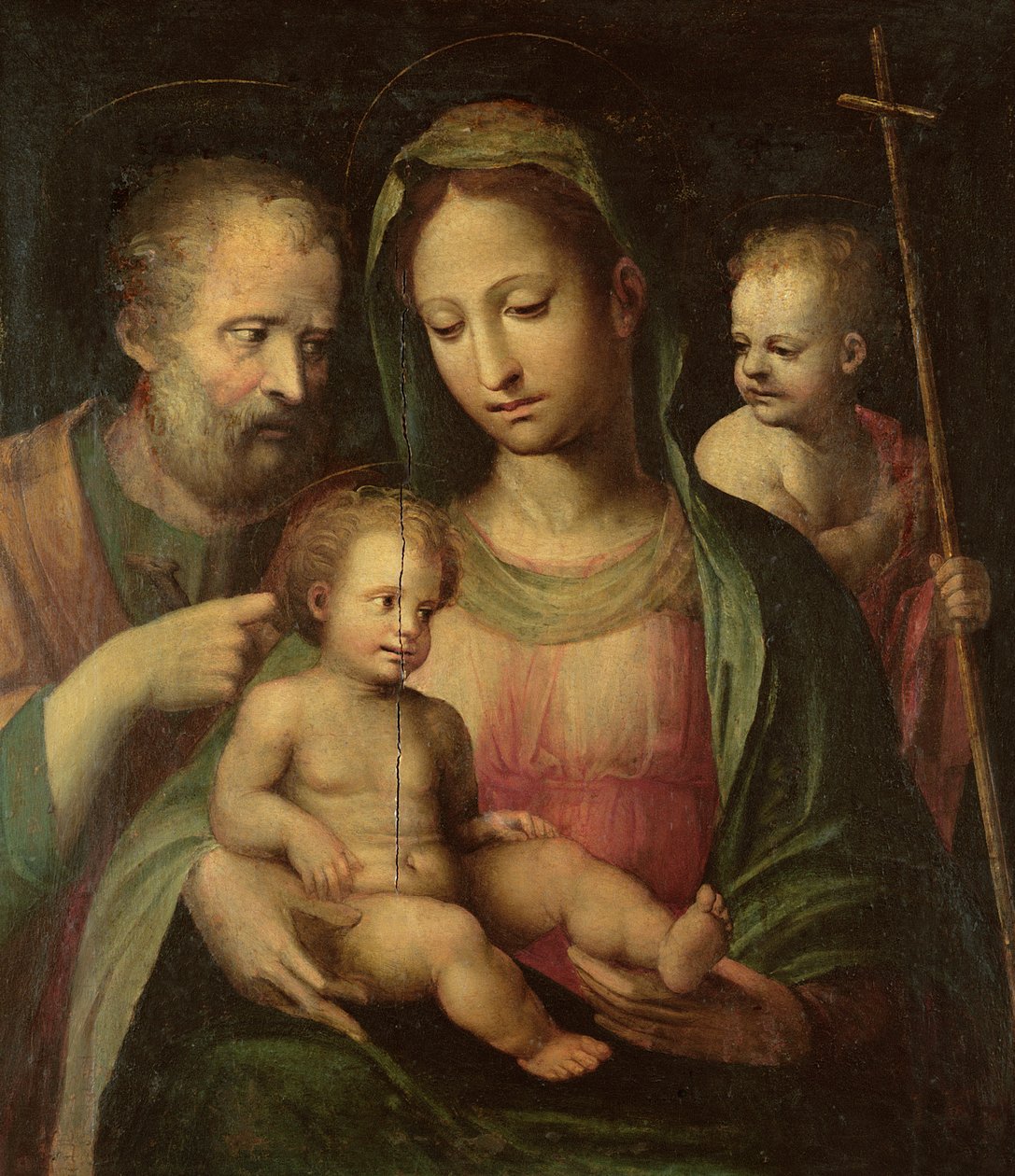 La Sainte Famille avec Saint Jean - Domenico di Pace Beccafumi  