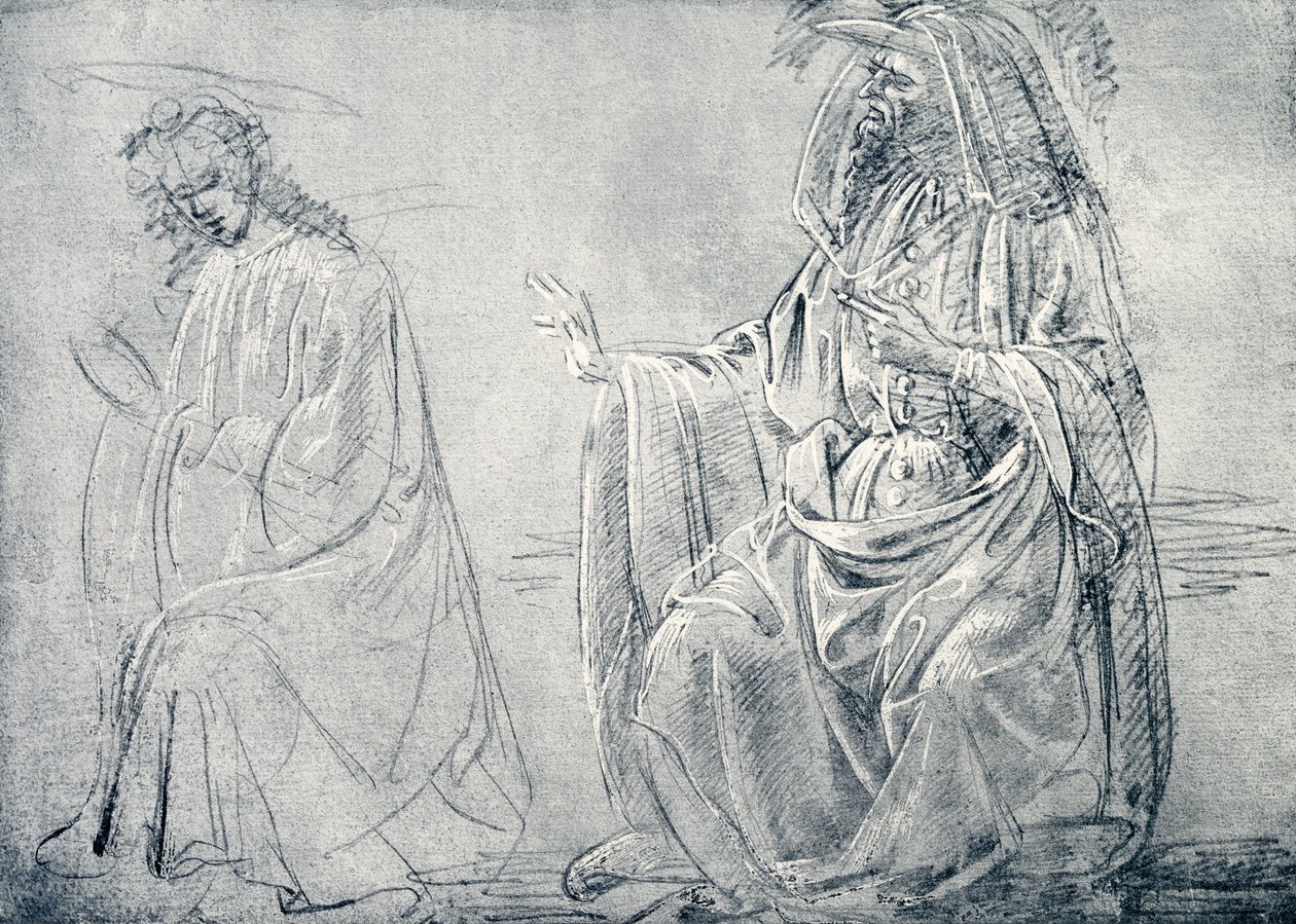 Étude de figure - Domenico school of Ghirlandaio