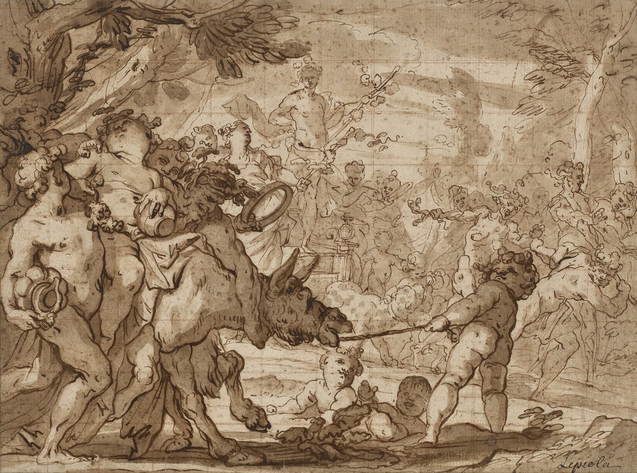 Le Triomphe de Bacchus - Domenico the Elder Piola