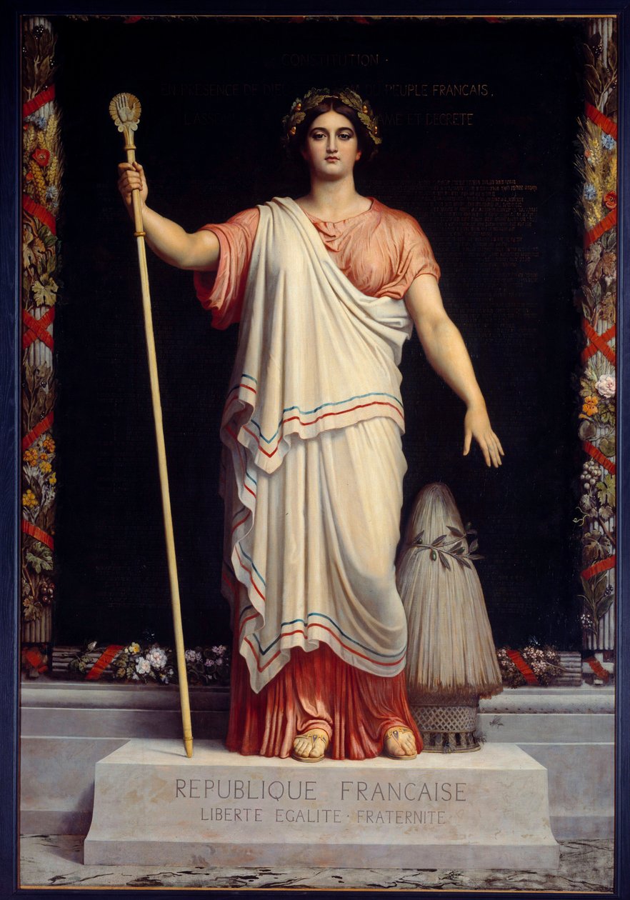 La République Allégorie de la République Française par Dominique Papety (1815-1849) 1848 - Dominique Louis Papety