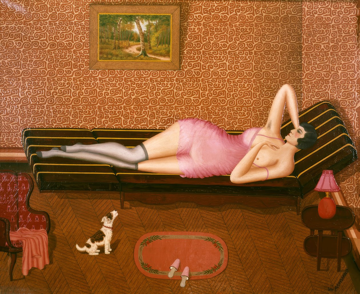 Sieste estivale (Femme allongée) - Dominique Peyronnet