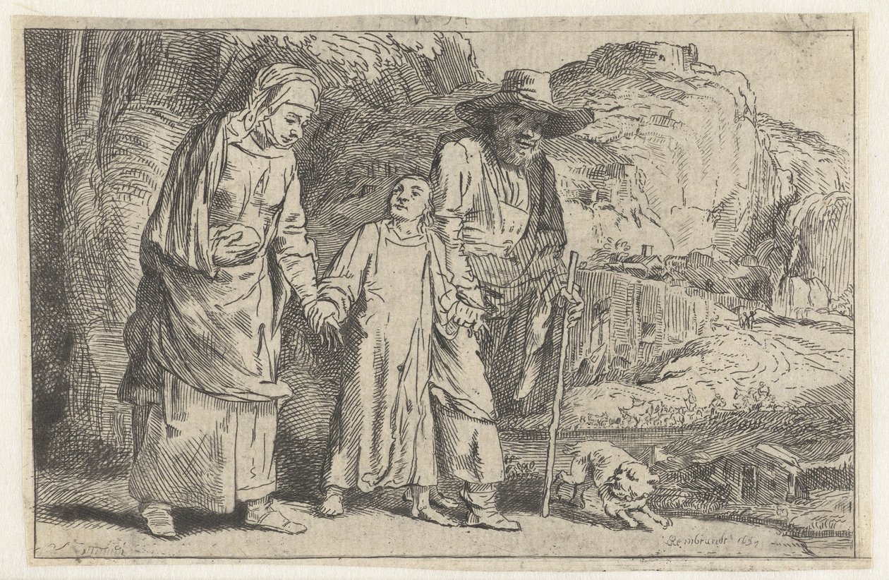 Le Christ revenant du temple avec ses parents - Dominique Vivant Denon (baron)