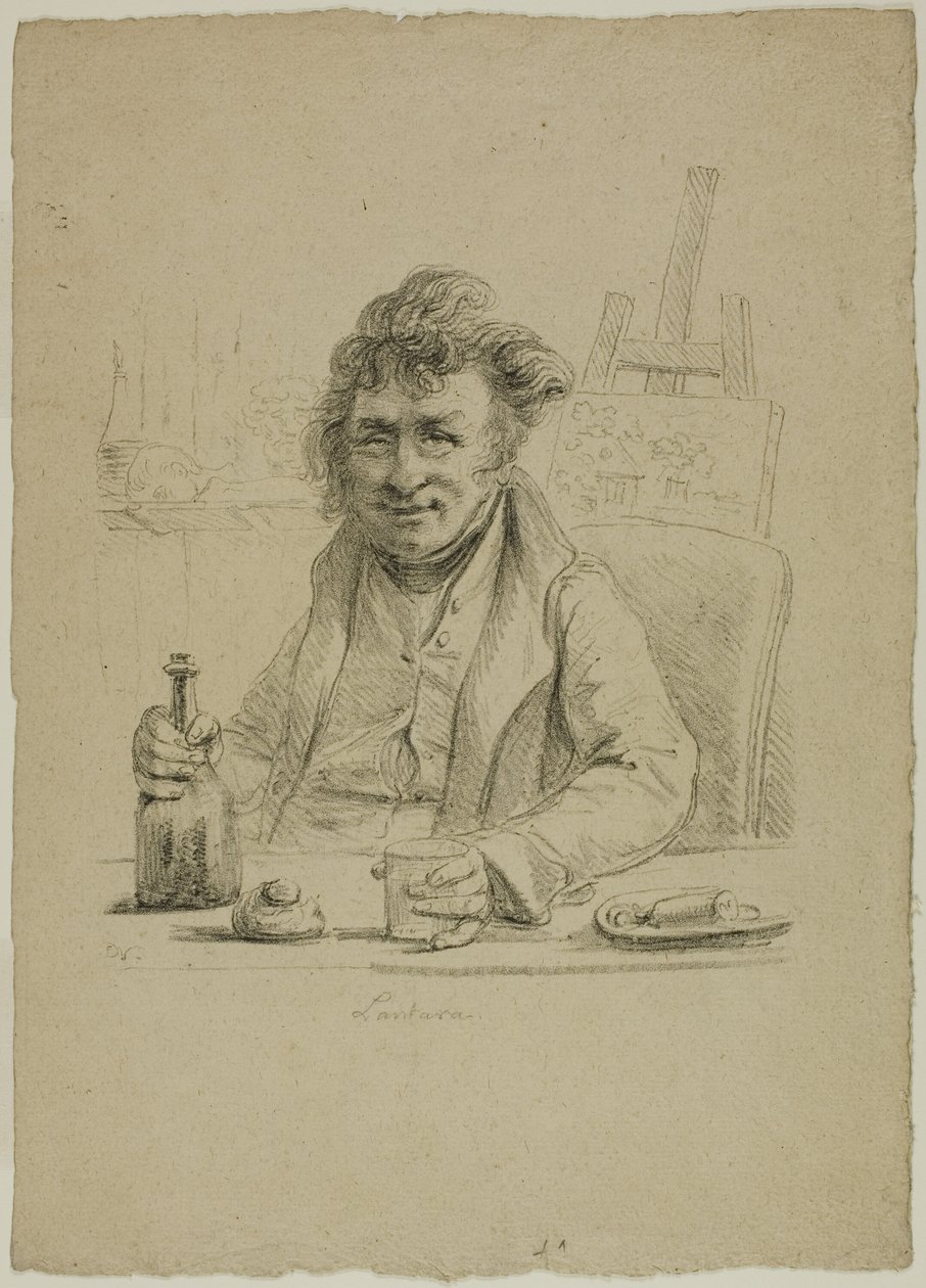 Portrait de Lantara dans le rôle de Joly, de Le Peintre au Cabaret - Dominique Vivant Denon