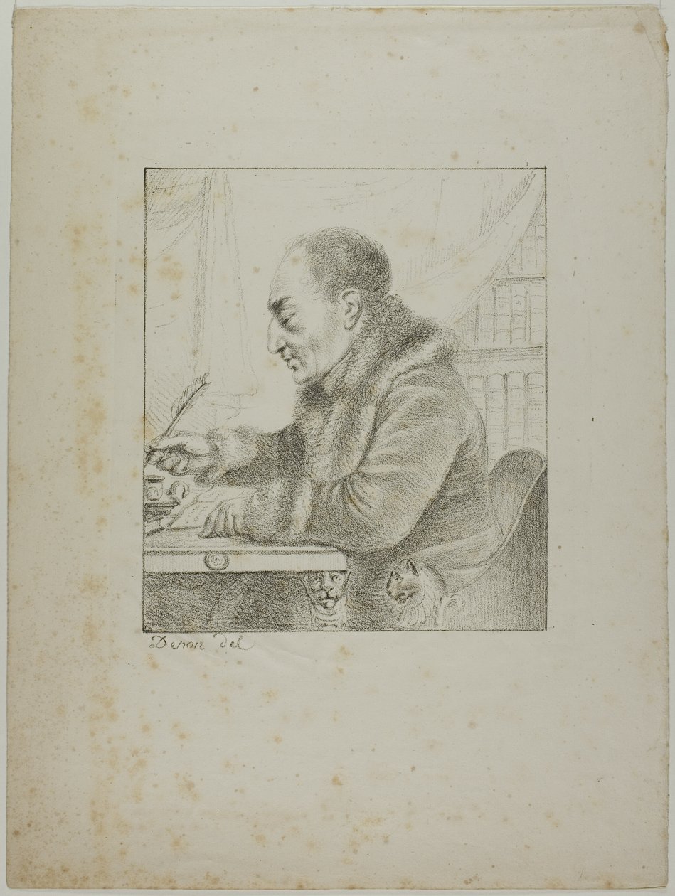 Portrait de Volney trempant sa plume - Dominique Vivant Denon