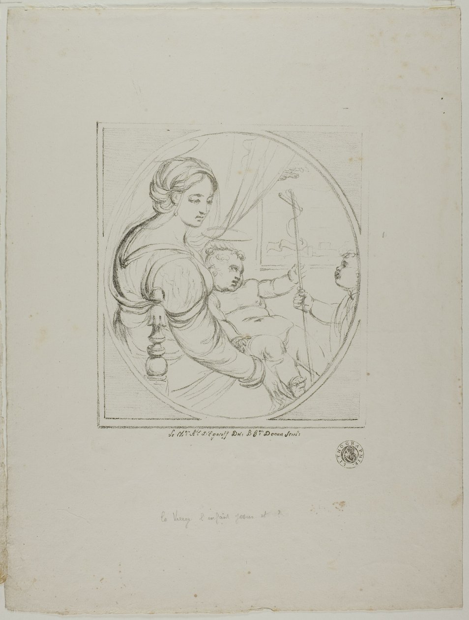 Vierge sur une chaise - Dominique Vivant Denon