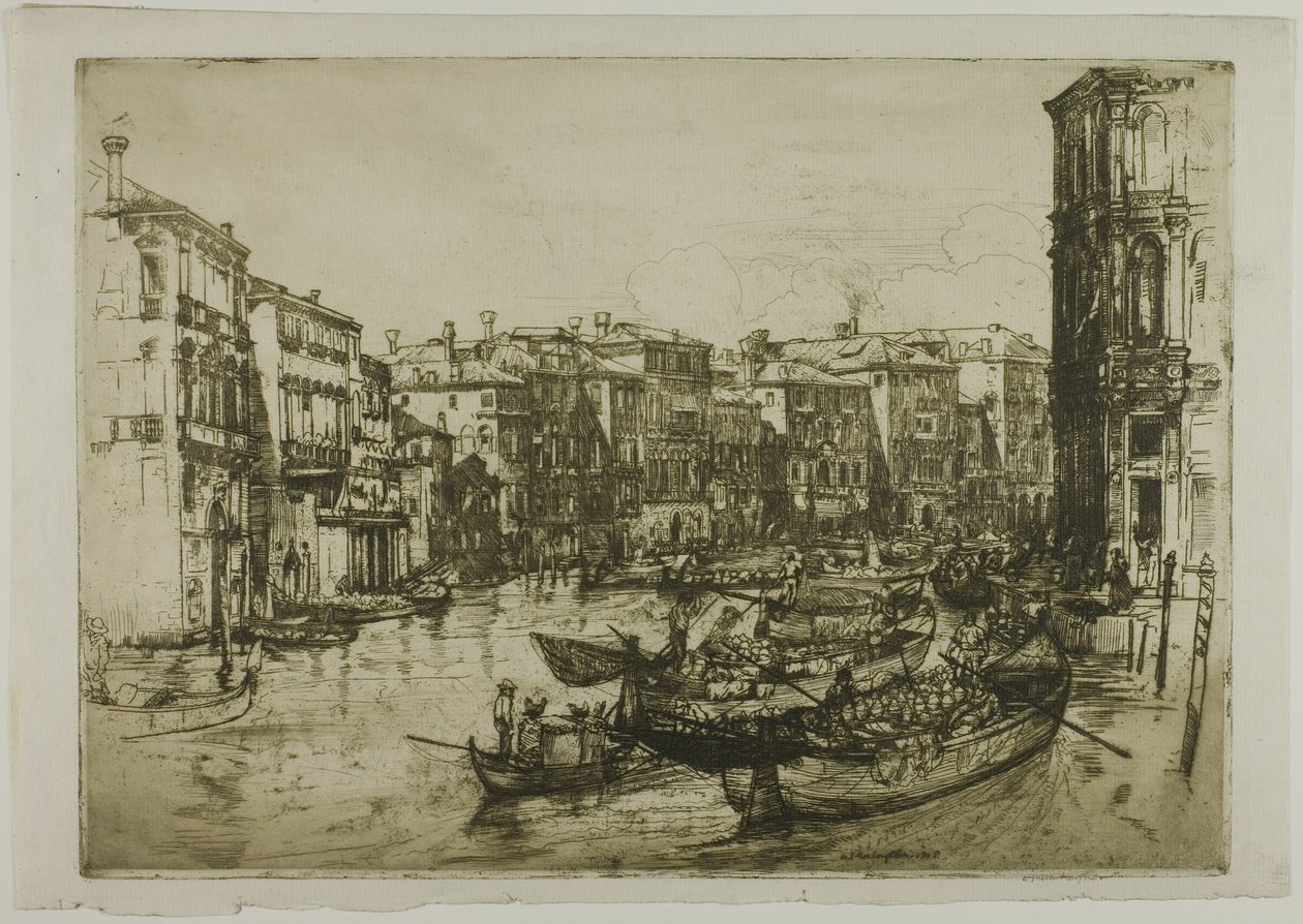 Le Marché, Venise - Donald Shaw MacLaughlan