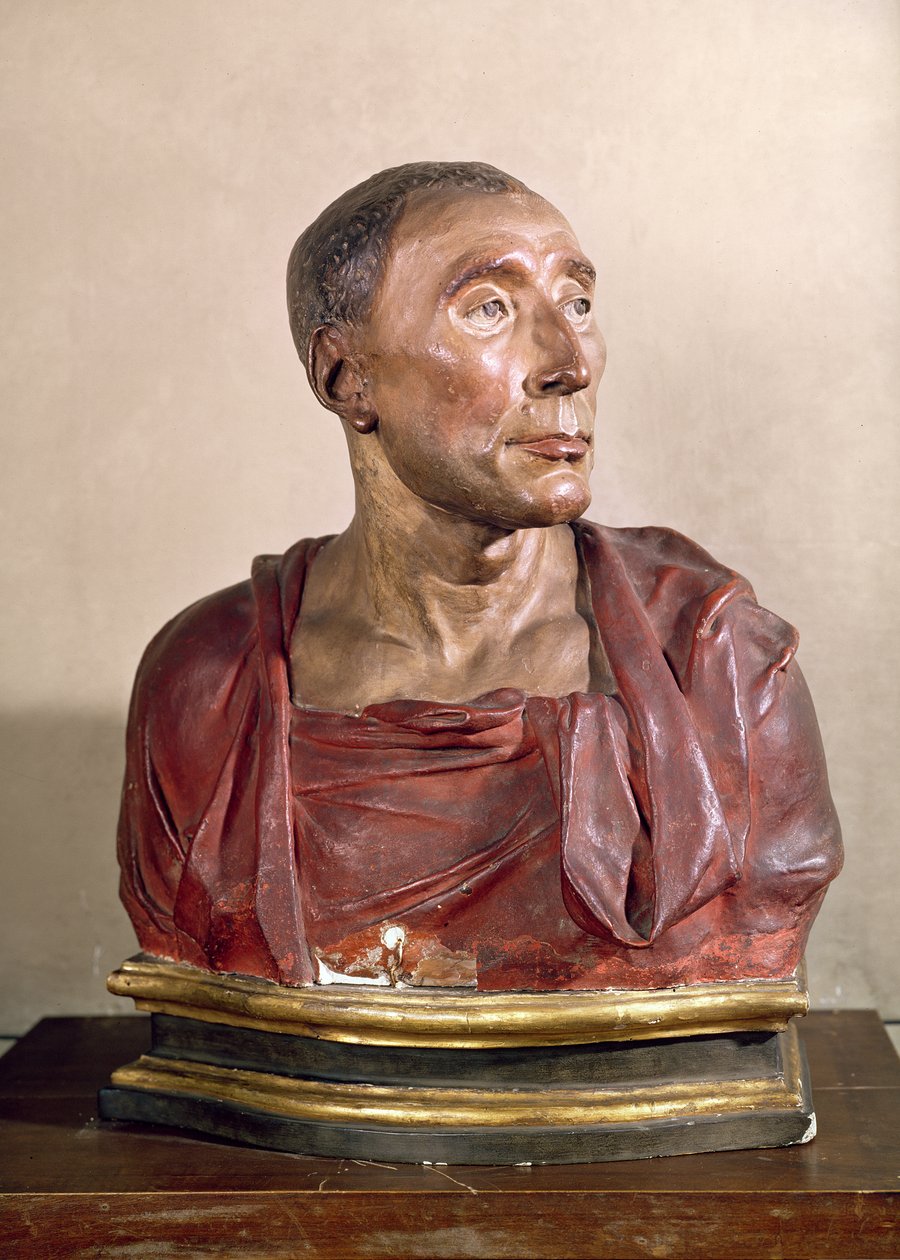 Buste portrait du condottiere Niccolo da Uzzano (1359-1431) - Donatello