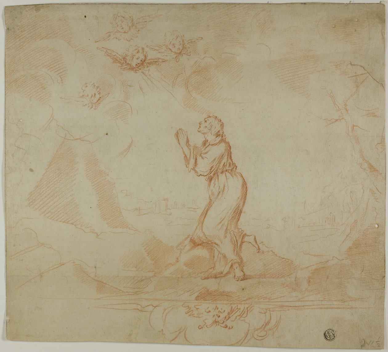 Femme en extase et Putti - Donato Creti