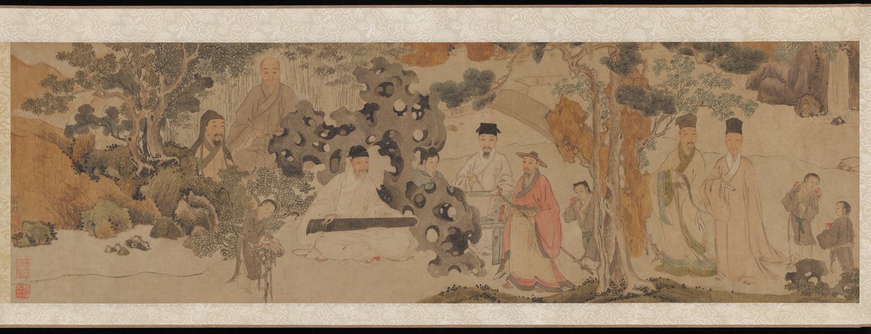 Rassemblement exalté dans les bois verts - Dong Qichang