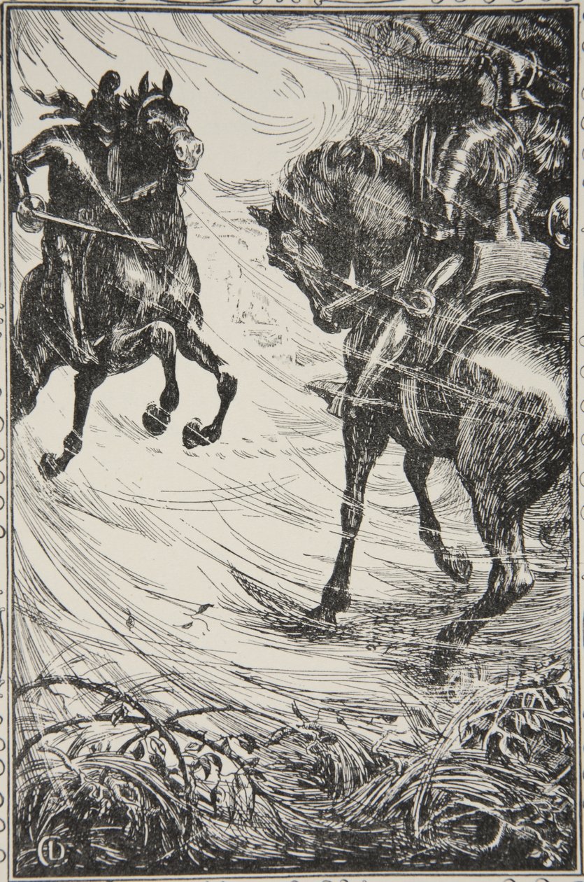 Le combat était acharné, illustration de 