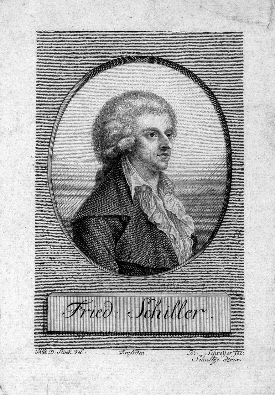 Portrait de Friedrich von Schiller 1759-1805 - Dora Stock