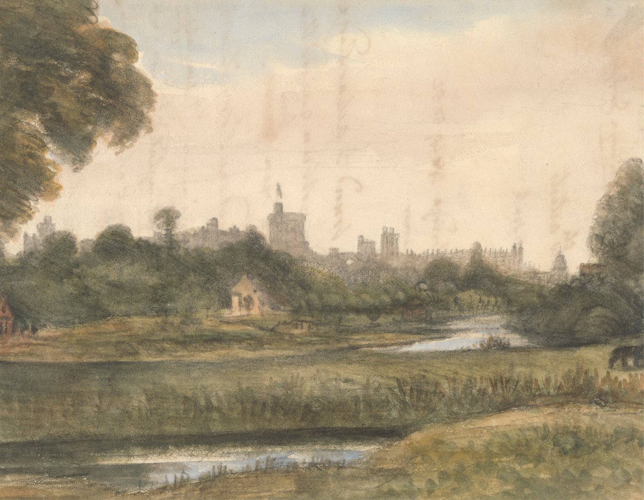 Vue de Windsor depuis la rivière - Dr. William Crotch