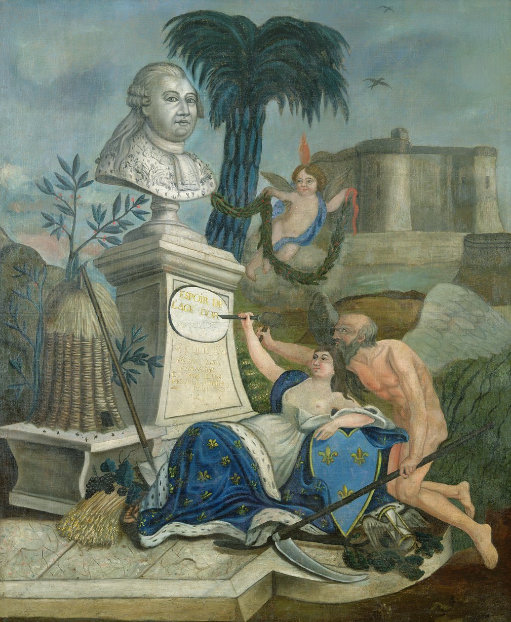 Glorification de Louis XVI, père des Français, 1789 - Dubois
