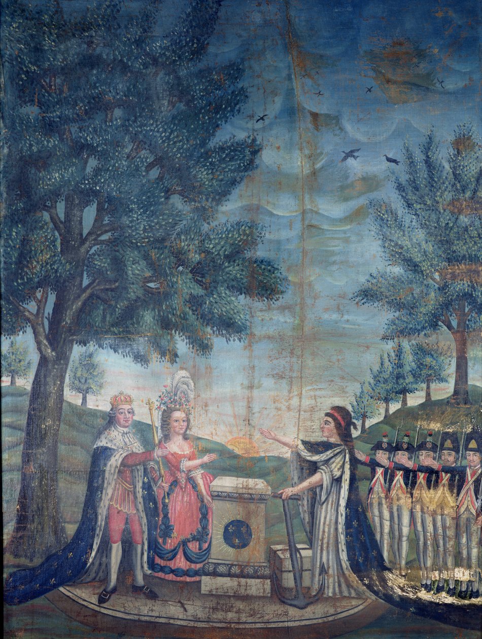 Serment du Roi, de la Reine, de la Nation et de la Garde nationale à la Fête de la Fédération, 14 juillet 1790 - Dubois