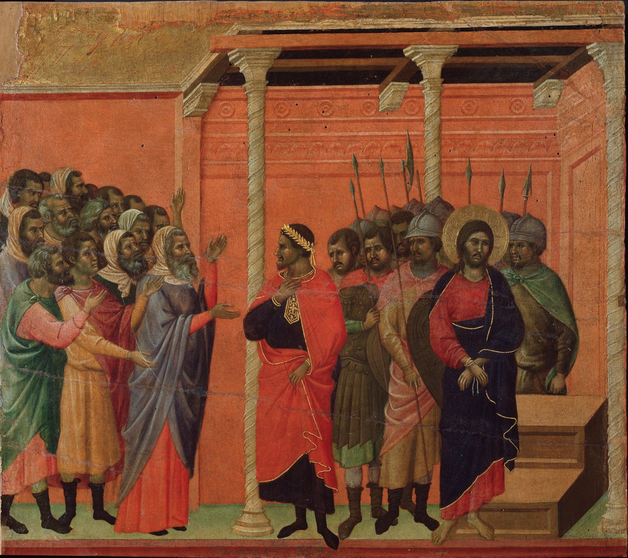 Jésus accusé par les pharisiens (Maestà) - Duccio di Buoninsegna